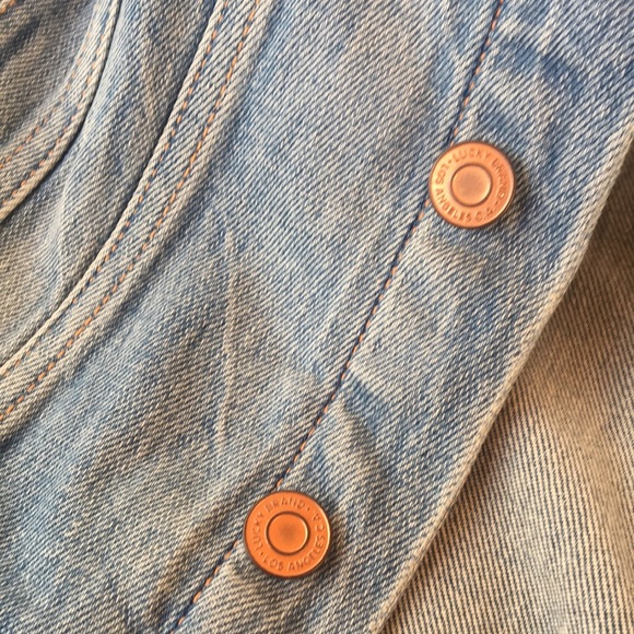 Jean Jacket Light Blue Extra Small Tomboy Trucker Lucky Jacket - Picture 3 of 11